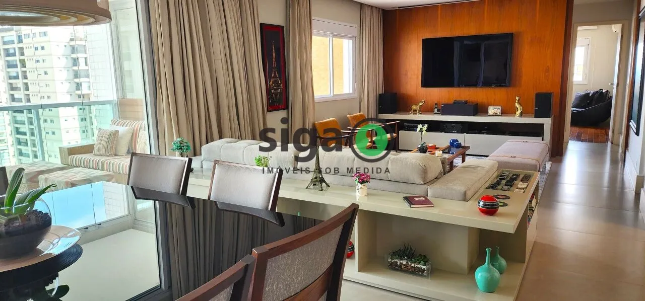 Imagem Campo Belo 161m² alto padrão com 3 suítes varanda gourmet e quadra de tênis no condomínio