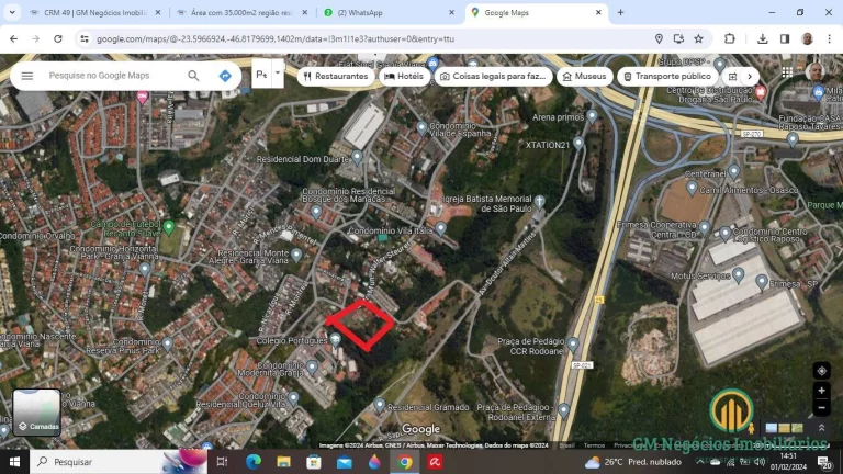 Imagem Área com 35.000m2 região residencial nobre ótima para incorporação