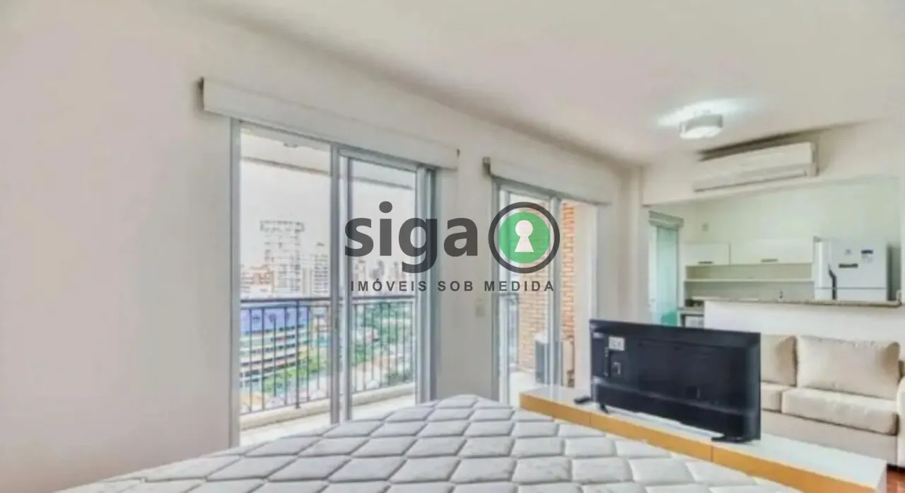 Imagem Apartamento Mobiliado para Venda - 1 Dormitório, 1 Vaga - Vila Nova Conceição