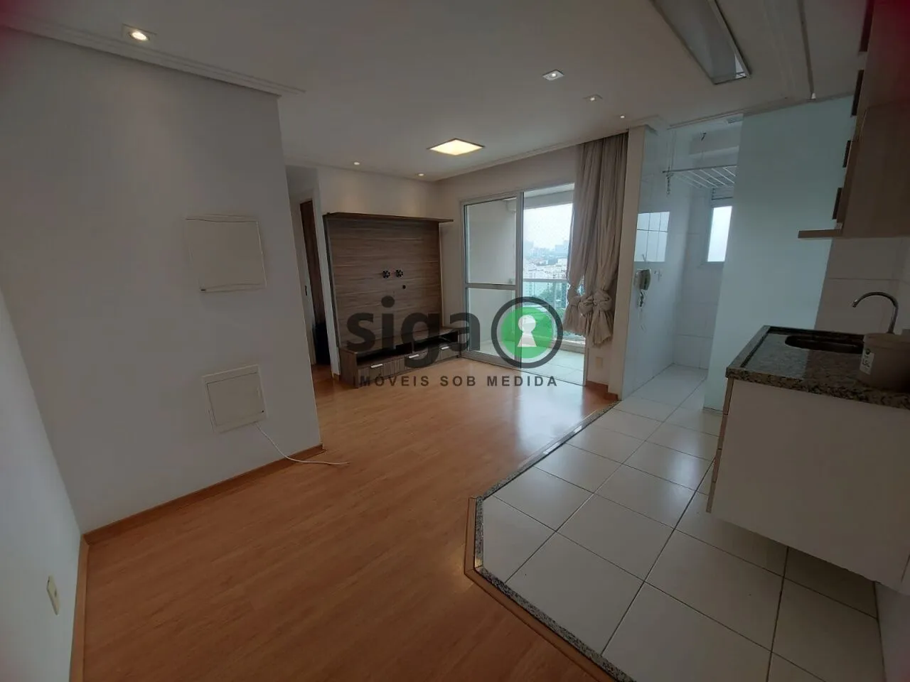 Foto do imóvel Apartamento para alugar com 01 dormitório e vaga- Square 2