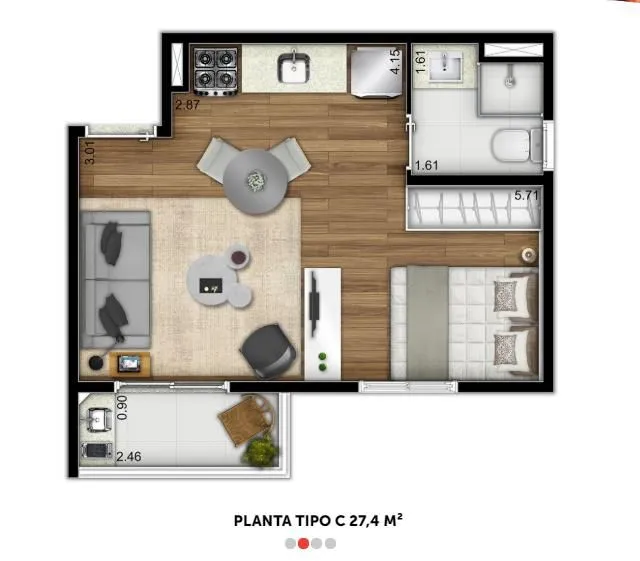 Imagem Kitnet com 1 Quarto à Venda, 27 m² em Sé - São Paulo