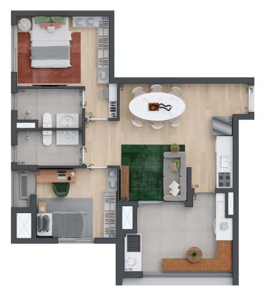 Imagem ZEIT BROOKLIN - SETIN - Studio de 25 (NR) a Aptos de 86m², em localização estratégica do Brooklin!