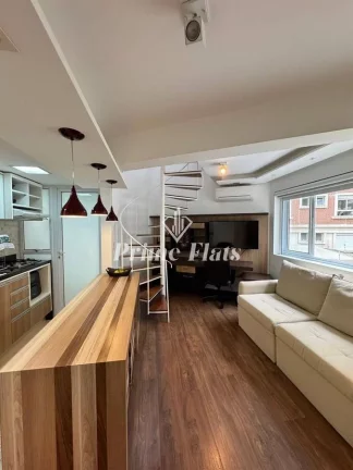 Imagem Flat disponível para venda no Condomínio Palazzo Gritti, com 46m², 1 dormitório e 1 vaga de garagem