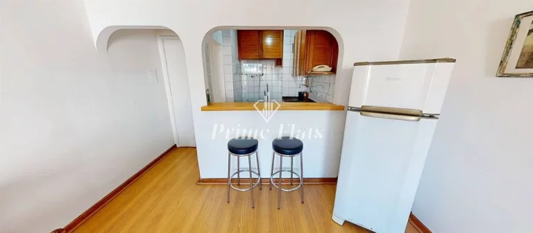 Imagem Flat disponível locação no Saint Thomas Residence Service no Jardim Paulista, com 50m², 2 dormitórios e 1 vaga