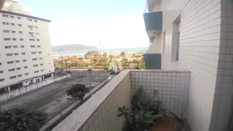 Imagem Apartamento de 2 dormitórios com Vista Lateral para a Praia do Gonzaga