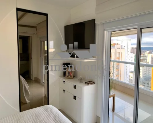 Imagem Apartamento com varanda gourmet em Perdizes, andar alto e vista para o por do sol.