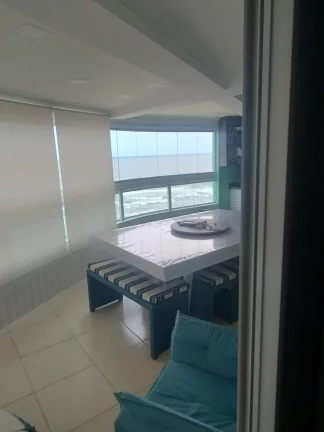 Imagem Apartamento de frente a Praia e com vista pro Mar na Praia Grande - 100 m² - 2 Quartos, 1 Suite, 1 Vaga, Varanda Gourmet.
