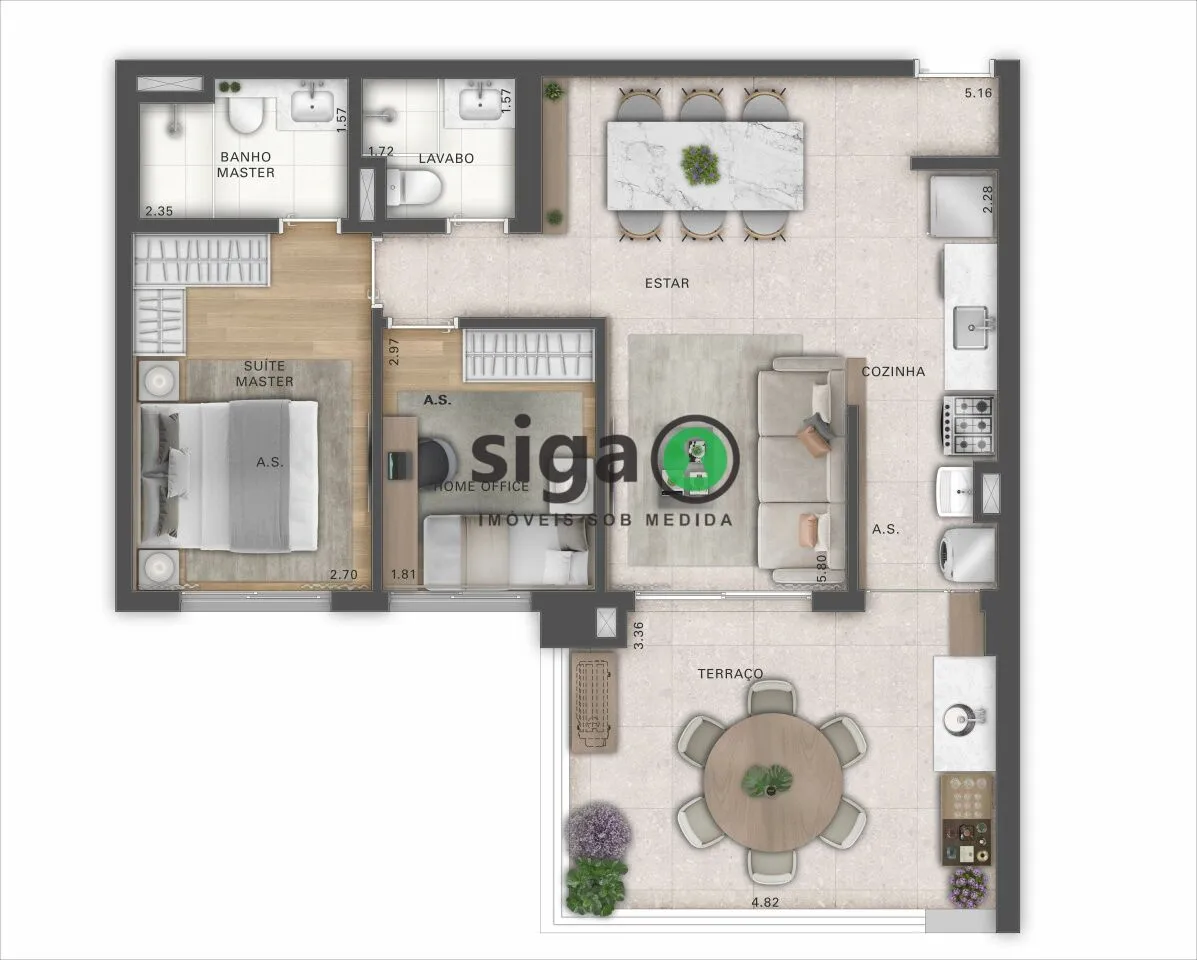 Imagem Apartamento para venda Jardim das Perdizes 02 dormitórios, São Paulo - SP