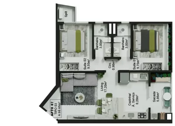 Imagem Paradise Home Flats - Apartamento à venda no bairro Centro - Itapema/SC