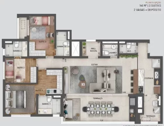 Imagem Apartamento Lançamento à Venda Na Vila Clementino Com 4 Dormitórios Sendo 2 Suítes e 2 Vagas