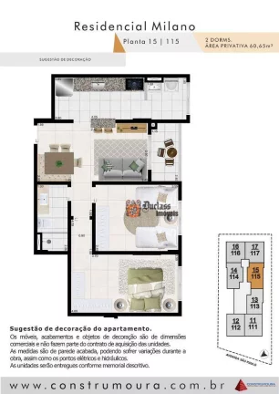 Imagem Apartamento com 2 dormitórios à venda, 60,65 m² a partir de R$ 443.533,00 - Jardim Praia Grande - Mongaguá/SP