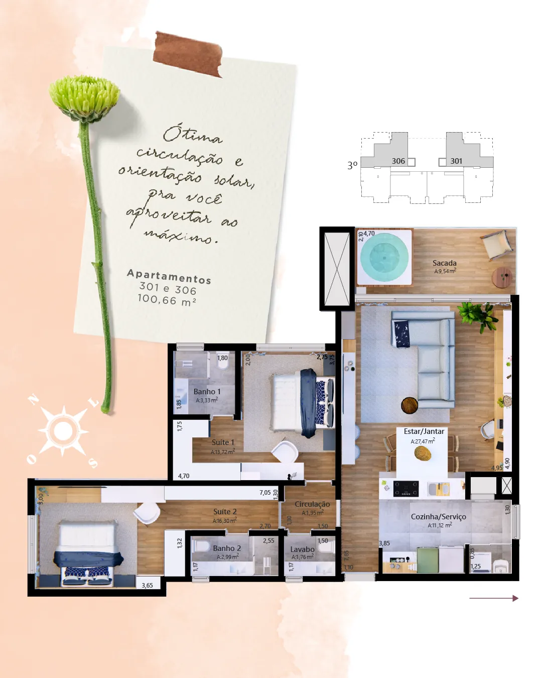 Imagem Apartamento à venda em Gramado, Centro, com 2 quartos, 86.26m2
