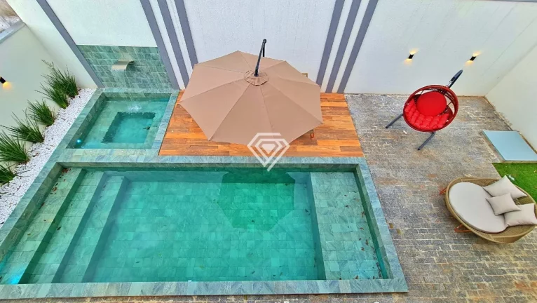 Imagem Sobrado 4 Suítes + Home, 400 m² c/ lazer à Venda no Condomínio Mirante do Lago
