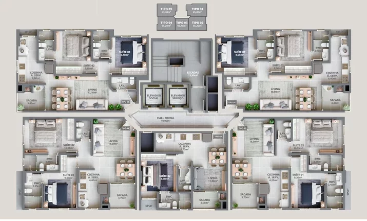 Imagem Figueiras 418 - Apartamento à venda no bairro Morretes - Itapema/SC