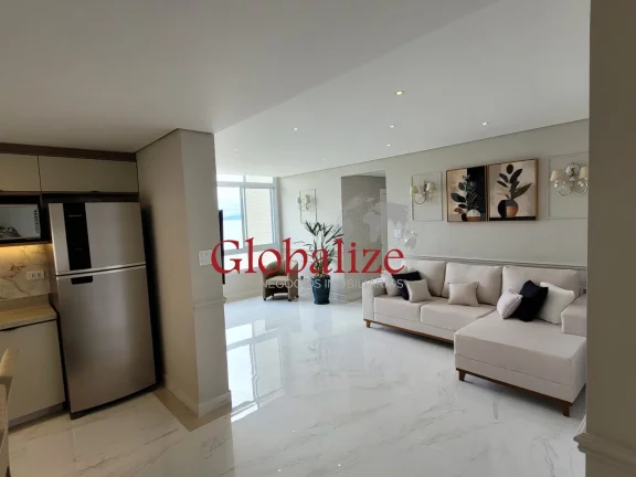 Foto do imóvel Apartamento à venda de frente para o mar com 2 dormitórios e 1 vaga no bairro da Aparecida em Santos por R$1.350.500,00