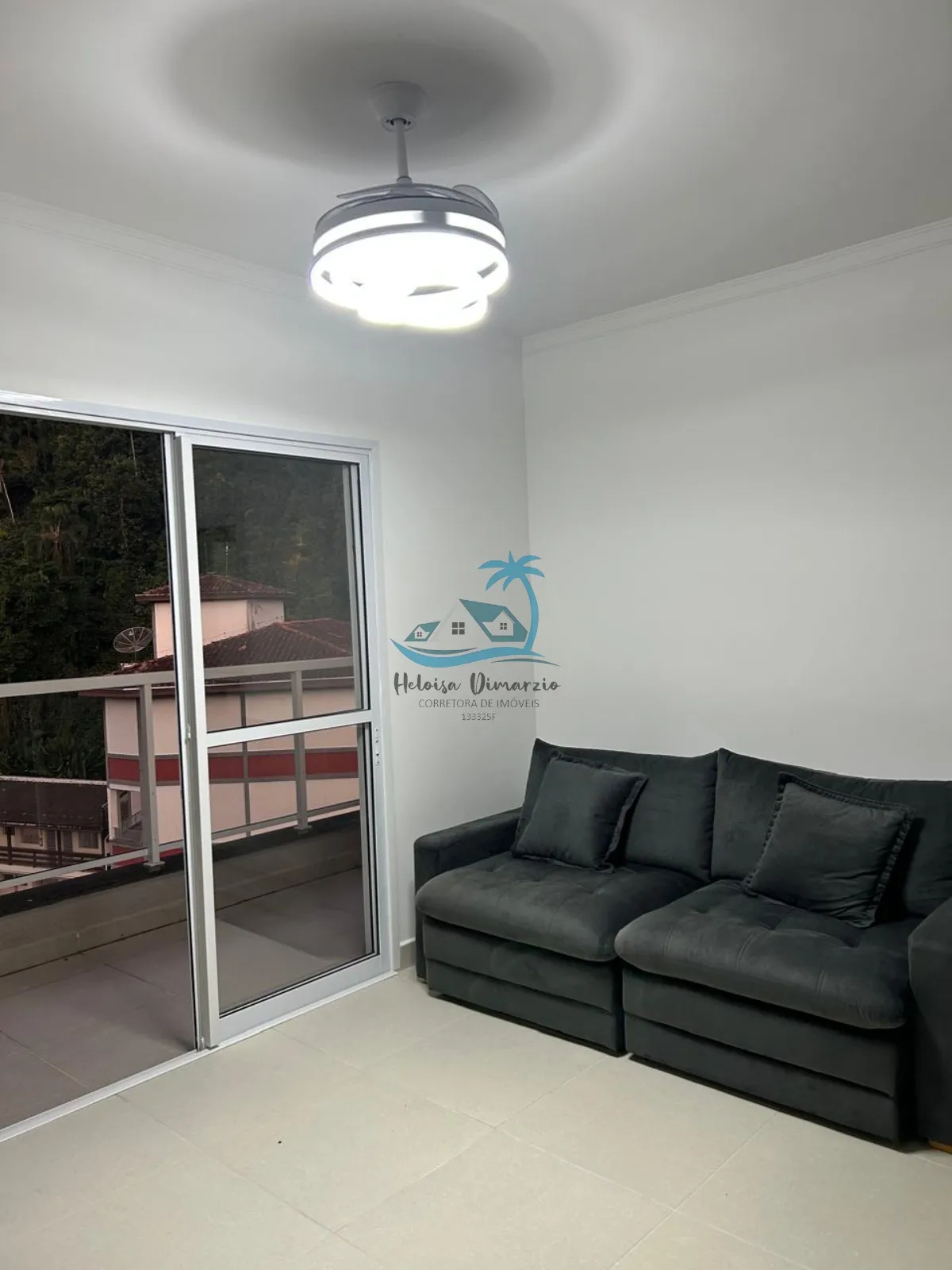 Imagem Cobertura mobiliada com 3 dormitórios com vista para o mar no Perequê-Açu