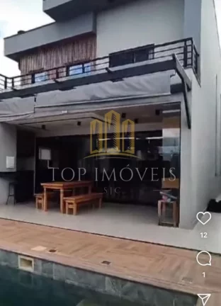 Imagem SOBRADO LUXUOSO EM CONDOMÍNIO FECHADO – 279m² | ALTO PADRÃO | VISTA LIVRE | PISCINA | SJC