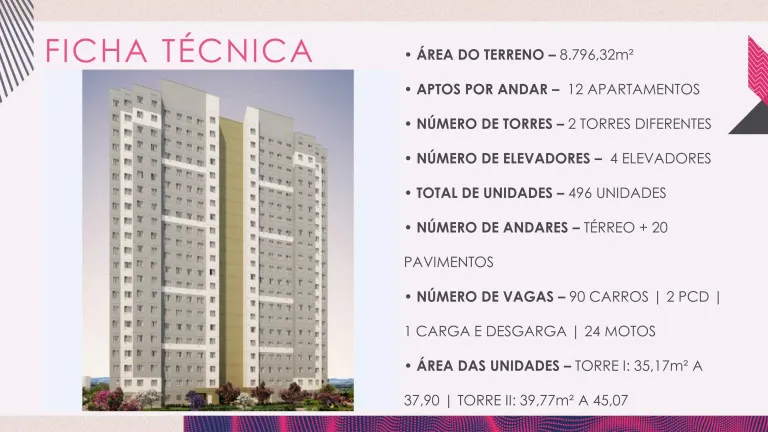 Imagem Edifício Residencial com 2 Quartos à Venda, 40 m² em Cidade Nova São Miguel - São Paulo