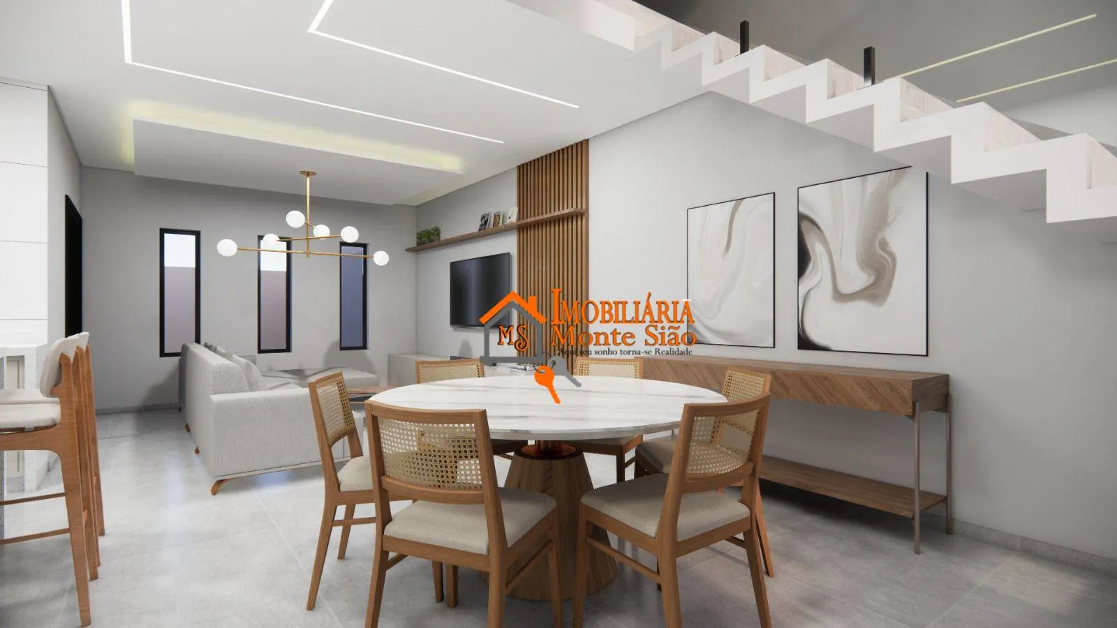 Imagem Casa com 3 dormitórios à venda, 135 m² por R$ 1.100.000,00 - Residencial e Comercial Guarulhos - Guarulhos/SP