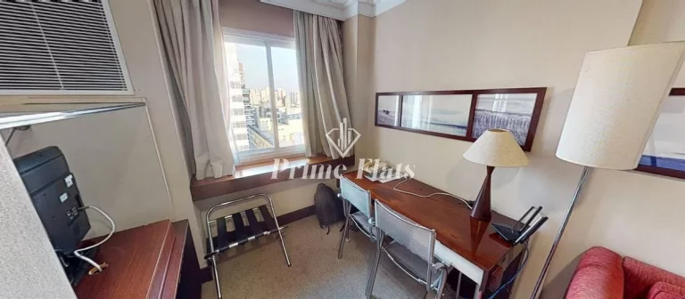 Imagem Flat disponível para locação no Transamérica Prime International Plaza, com 29m², 1 dormitório e 1 vaga