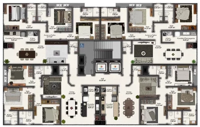 Imagem Giusta Residenza - Apartamento à venda no bairro Meia Praia - Itapema/SC