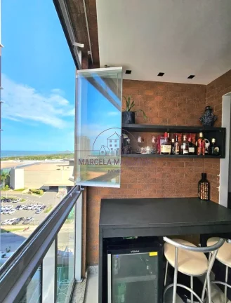 Imagem Ap 2 quartos, suíte, so da manhã, vista pro mar, mobiliado, lazer, 1 vaga
