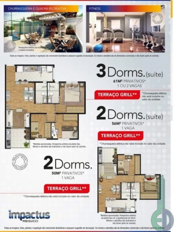 Imagem Edifício Impactus Mbigucci em Santo André-Sp, apartamento a Venda em Santo André-SP