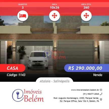 Imagem Imóveis Belém vende terreno em Salinópolis