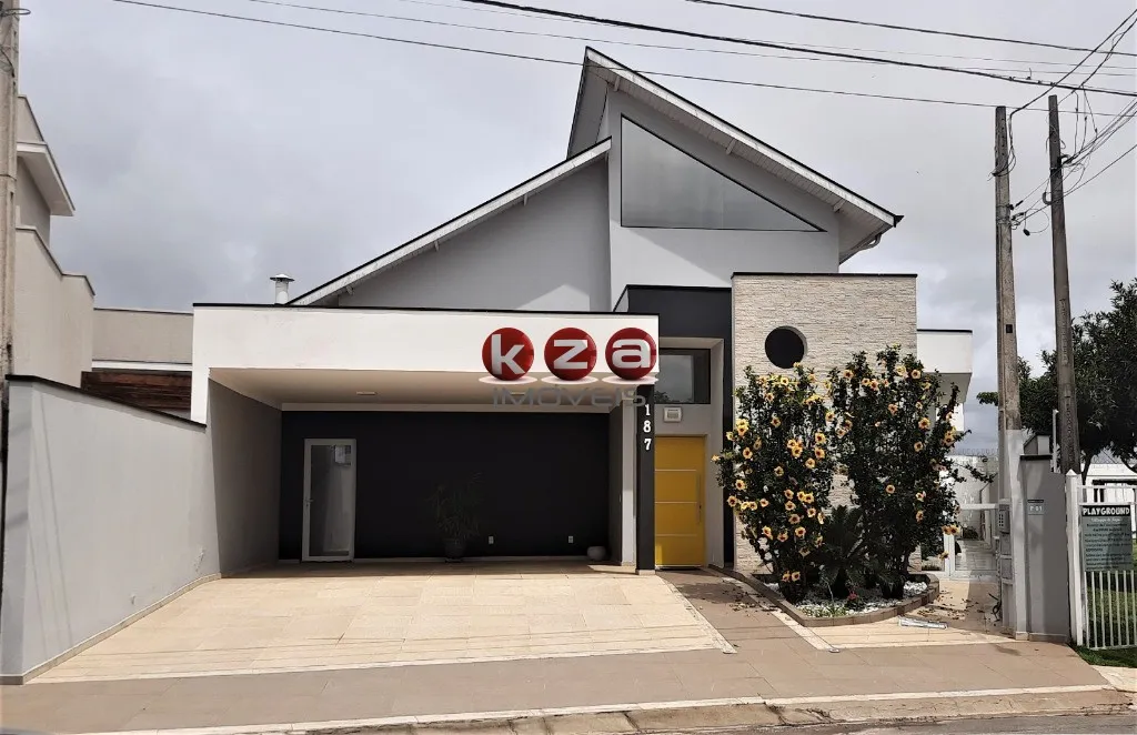 Imagem Casa de alto padrão à venda em condomínio exclusivo de Valinhos-SP, no Loteamento Residencial Santa Gertrudes: 3 quartos, 1 suíte, 2 salas, 3 banheiros, 2 vagas de garagem, 287,60 m².