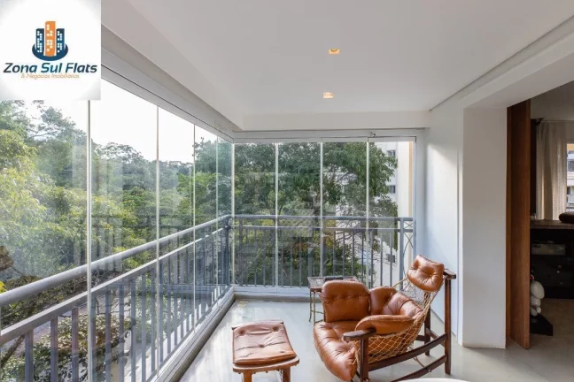 Imagem Apartamento à Venda No Jardim Guedala ao lado do Parque Alfredo Volpi com 3 suítes, varanda integrada e 7 Vagas
