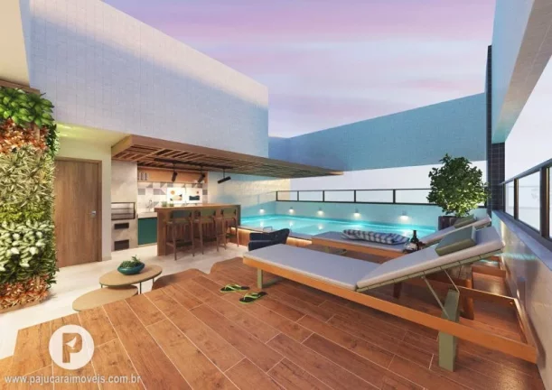 Imagem 02 quartos a 200m da praia, prox Praça do Skate