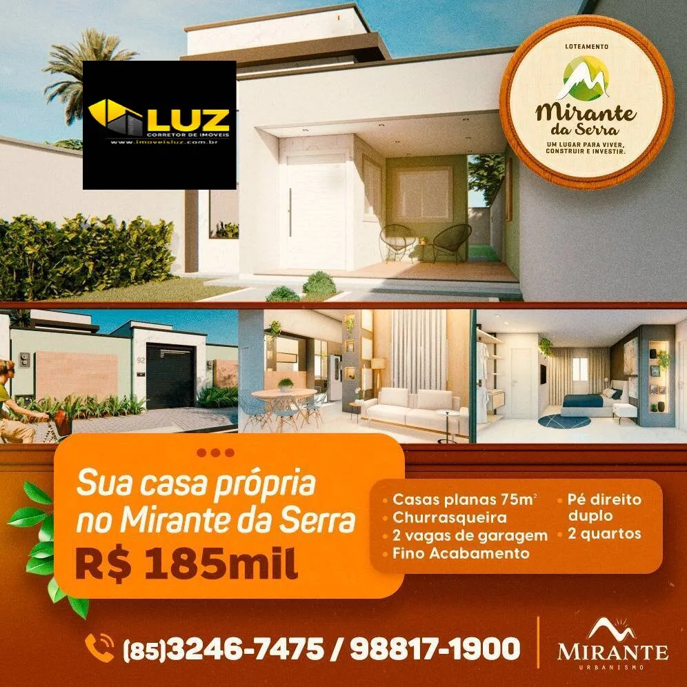 Imagem Casas Novas! Venha desfrut do Melhor da Serra de Maranguape, Morando AQUI!