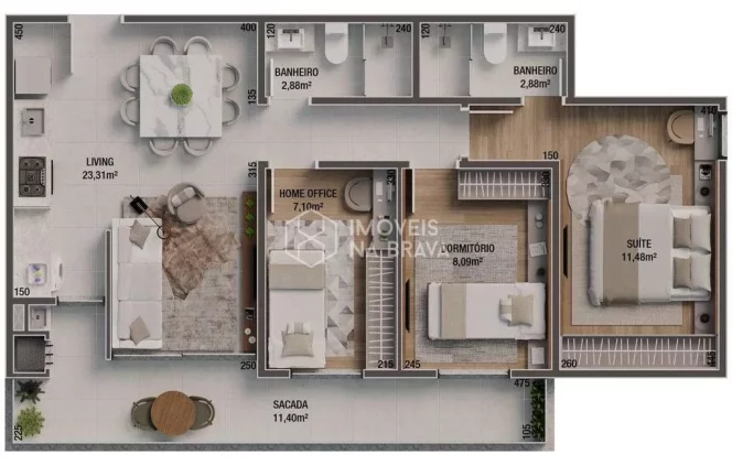 Imagem APARTAMENETO 2 QUARTOPS A VENDA EM ITAJAÍ SC, BAIRRO VILA OPERARIA