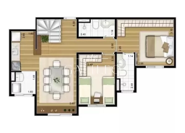 Imagem APARTAMENTO COBERTURA Á VENDA NO CONDOMÍNIO FATTO TORRES SÃO JOSÉ - JUNDIAÍ -SP