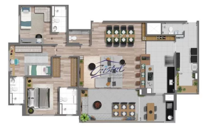 Imagem Apartamento com 3 suítes à venda, 132 m² Vila Andrade - Morumbi - São Paulo/SP
