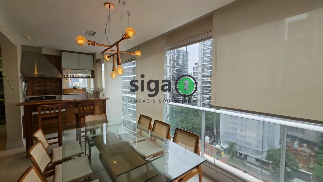 Imagem Brooklin - 105 m² - 2 dormitórios sendo 2 Suítes - Varanda Gourmet - Pronto para Morar
