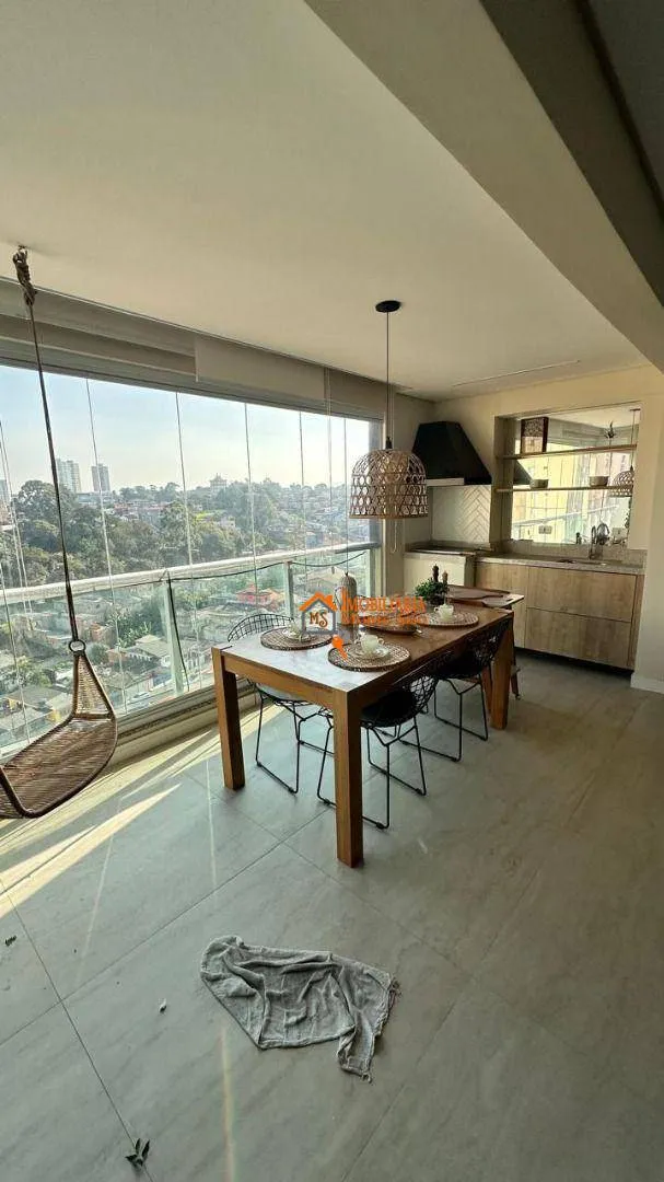 Imagem Apartamento Alto Padrão Village Residence | Mobiliado | Andar Alto | Varanda Gourmet | 3 Vagas | Guarulhos