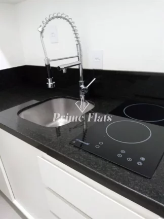 Imagem Flat disponível para locação no Alameda Apart Hotel no Jardim Paulista, com 45m², 1 dormitório e 1 vaga
