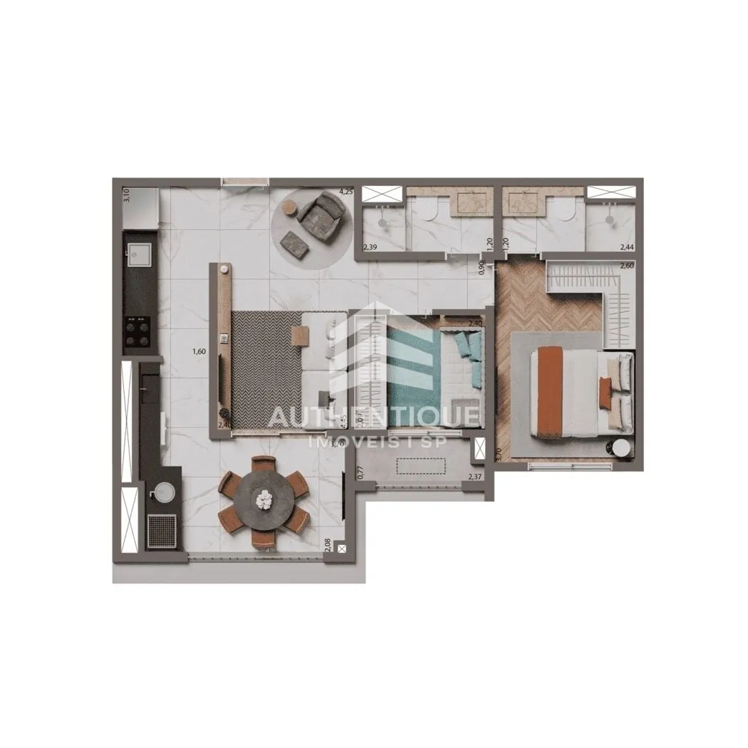Imagem BROOKLYN BRIDGE - Apartamento à venda no bairro Brooklin - São Paulo/SP, Zona Sul