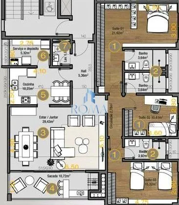 Imagem EXCLUSIVIDADE: RESIDENCIAL FERNANDO PESSOA - 03 SUÍTES