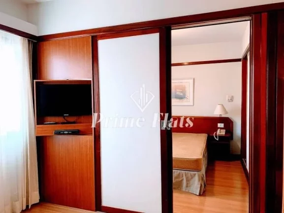 Imagem Flat disponível para locação no Ninety Hotel, com 33m², 1 dormitório e 1 vaga de garagem