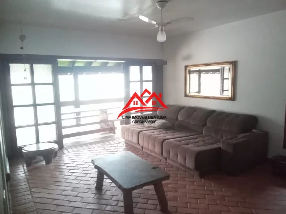 Imagem Casa em Condomínio fechado na Praia do Tenório, Ubatuba, com 5 suítes, churrasqueira e piscina