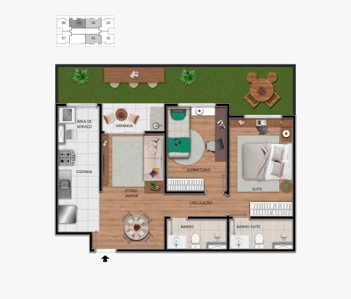 Imagem APARTAMENTO RESIDENCIAL em Hortolândia - SP, Centro