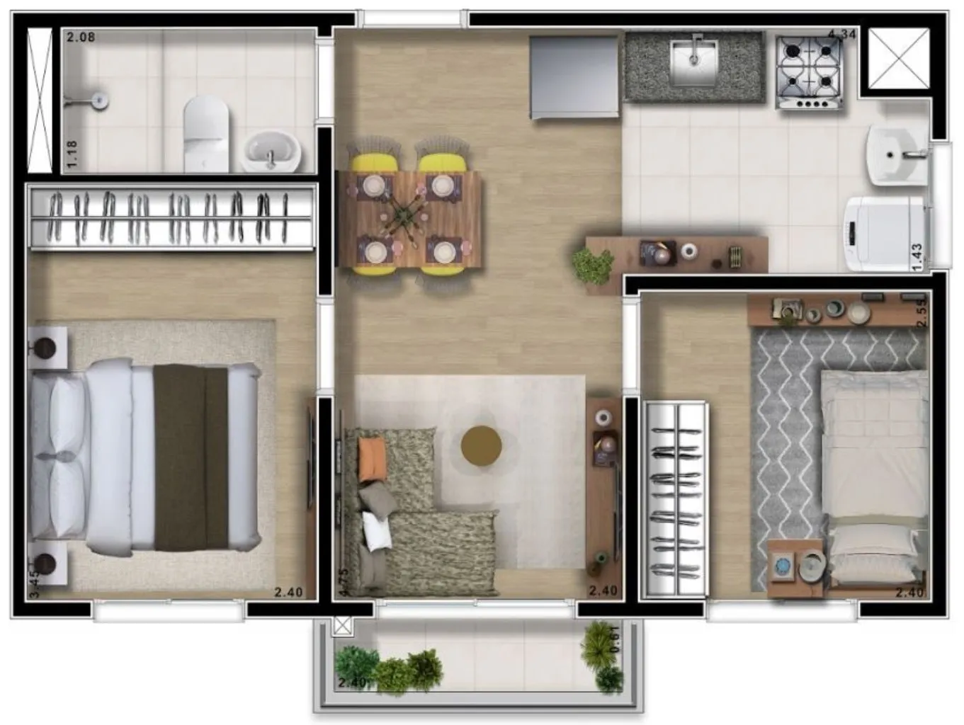 Imagem APARTAMENTO RESIDENCIAL em São Paulo - SP, Colônia (Zona Leste)