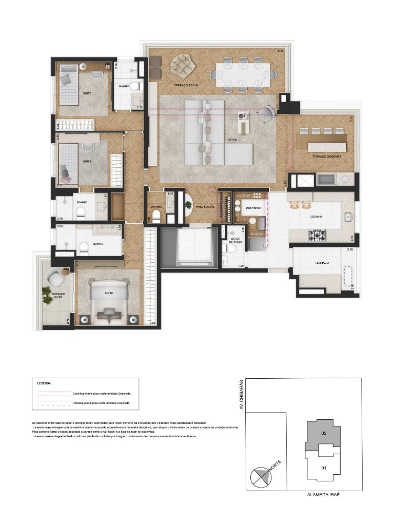Imagem Apartment in São Paulo Brazil, apartamento 3 dormitórios com suítes em São Paulo, apartamento para venda em São Paulo, apartamento 3 suítes São Paulo