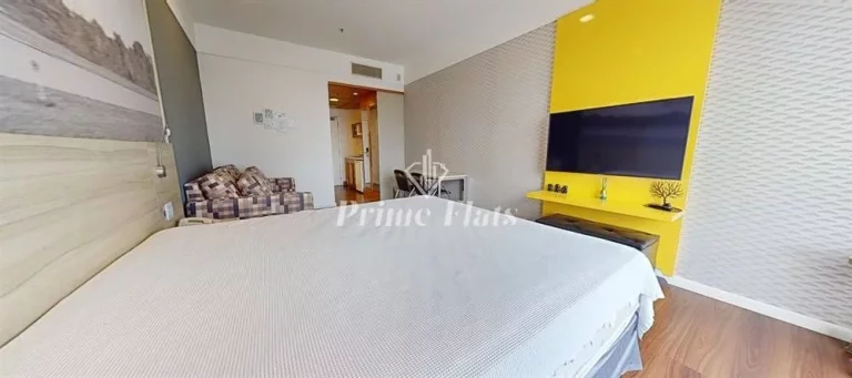 Imagem Flat disponível para locação no Wyndham Garden Convention Nortel, com 35m², 1 dormitório e 1 vaga de garagem