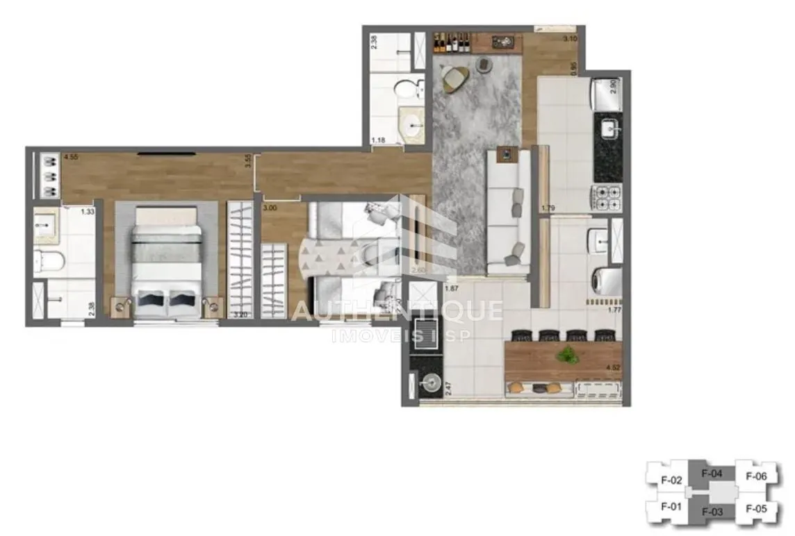 Imagem Living Wish Mooca - Apartamento à venda em São Paulo/SP