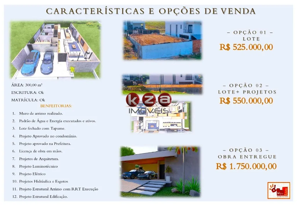 Imagem Terreno de 300m² em condomínio à venda em Valinhos-SP, no Residencial Mont' Alcino