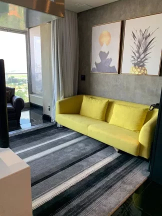 Imagem Flat disponível para locação no VHouse por JFL Living, com 48m², 1 dormitório e 1 vaga de garagem