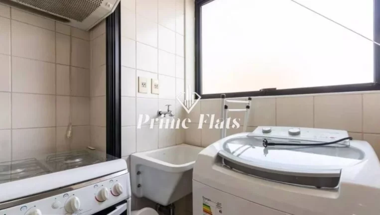 Imagem Flat disponível para venda no International Duplex Residence em Moema, com 42m², 1 dormitório e 1 vaga de garagem